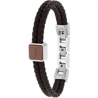 JOOP! Armband bruin / zilver
