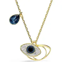 Swarovski Ketting duifblauw / goud