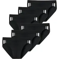 Schiesser Slip zwart / wit