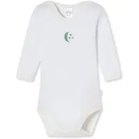 Schiesser Rompertje/body 'Natural Love' groen / wit