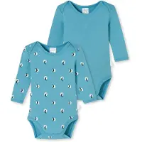 Schiesser Rompertje/body blauw / rood / wit