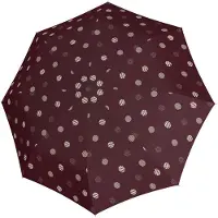 Doppler Paraplu 'Fiber Flex Long AC' aubergine / wit