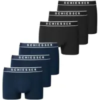 Schiesser Boxershorts navy / zwart / wit
