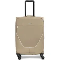 Stratic Gepäckstücke Trolley 'Taska' taupe / zwart / zilver