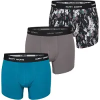 Happy Shorts Boxershorts grijs / petrol / zwart