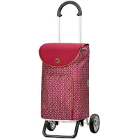 Andersen Shopper Shopper 'Scala' camel / donkerrood / wit