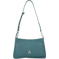 Patrizia pepe Tris Schoudertas Leer 28 cm groente