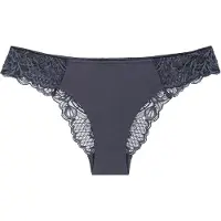 Triumph Slip ' Wild Peony Florale Brazilian ' donkergrijs