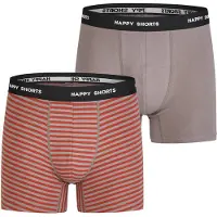 Happy Shorts Boxershorts ' Oktoberparty ' grijs / rood