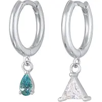 Elli Oorbellen turquoise / zilver