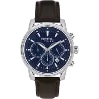 Breil Armband 'Caliber' donkerblauw / donkerbruin / zilver