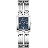 GUESS Analoog horloge 'MOD ID' blauw gemêleerd / zilver