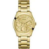 GUESS Analoog horloge 'ZOE ' goud