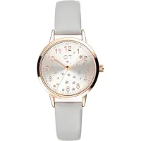 COOL TIME Horloge goud / lichtgrijs / parelwit