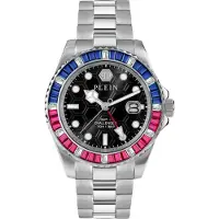 Philipp Plein Analoog horloge royal blue/koningsblauw / pink / zwart / zilver