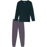 Schiesser Pyjama ' UNCOVER Nightwear ' nachtblauw
