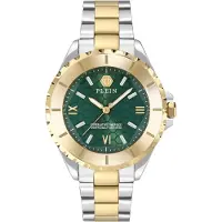 Philipp Plein Analoog horloge 'Heaven' goud / groen / zilver