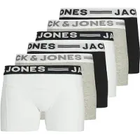 Jack & Jones Junior Onderbroek lichtgrijs / grijs gemêleerd / zwart / wit