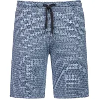 Mey Pyjamabroek 'Round Geo' lichtblauw / donkergrijs / wit