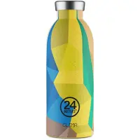 24Bottles Drinkfles 'Van Orton' royal blue/koningsblauw / mokka / donkergeel / zwart