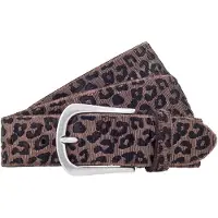 B.belt Riem Leder 80 cm grijs