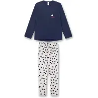 Sanetta Nachtkledij donkerblauw / wit