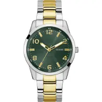 GUESS Analoog horloge 'MONTE' goud / spar / zilver