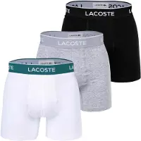 Lacoste Boxershorts grijs gemêleerd / petrol / zwart / wit