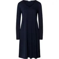 Hanro Nachthemd ' Cotton Silk ' donkerblauw