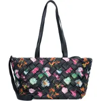 Desigual Shopper jade groen / pink / rosa / zwart