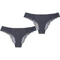 Triumph Slip ' Wild Peony Florale Brazilian ' donkergrijs