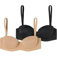 Schiesser BH ' Bandeau mit Schale - Unique Micro ' beige / zwart