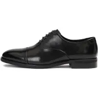 Kazar Black oxfords with overlapping nose