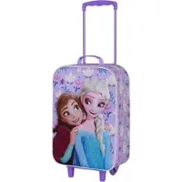 KARACTERMANIA Rugzak 'Elsa & Anna' ivoor / lichtblauw / cognac / sering