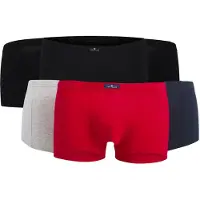 Tom Tailor Boxershorts marine / lichtgrijs / knalrood / zwart
