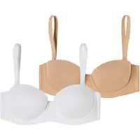 Schiesser BH ' Bandeau mit Schale - Unique Micro ' nude / wit