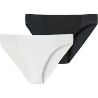 Schiesser Slip ' Air blickdichte Spitze ' zwart / wit