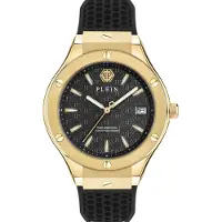 Philipp Plein Watches Analoog horloge 'Underdog' goud / zwart / wit
