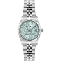 Philipp Plein Analoog horloge mintgroen / zilver
