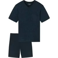 Schiesser Pyjama lang nachtblauw