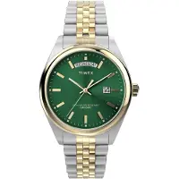 Timex Analoog horloge 'Legacy' goud / groen / zilver