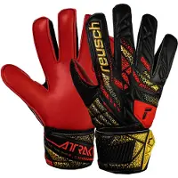 Reusch Sporthandschoenen 'Attrakt Solid Junior' goud / bloedrood / zwart