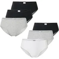 Schiesser Slip ' Modern Multipacks ' grijs gemêleerd / zwart / wit