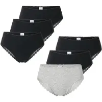 Schiesser Slip ' Modern Multipacks ' grijs gemêleerd / zwart