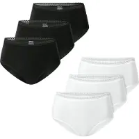 Schiesser Slip ' Modern Multipacks ' zwart / wit