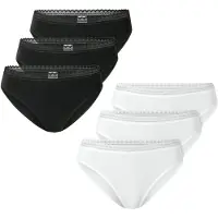 Schiesser Slip ' Modern Multipacks ' zwart / wit