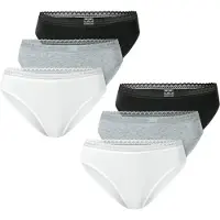 Schiesser Slip ' Modern Multipacks ' grijs gemêleerd / zwart / wit