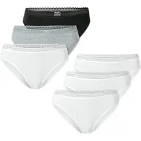 Schiesser Slip ' Modern Multipacks ' grijs gemêleerd / zwart / wit