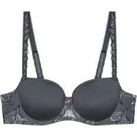 Triumph Voorgevormde bh Wild Iris Florale | Maat: 85C | Kleur: Antraciet