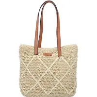 Roeckl Shopper 'SANSIBAR SCHULTERTASCHE MEDIUM' beige / bruin